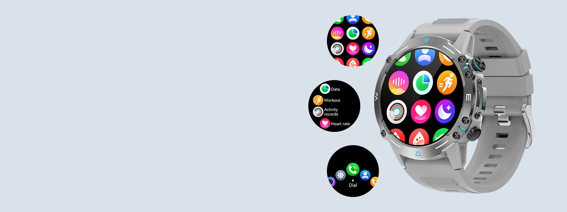 El reloj inteligente Colmi M42 cuenta con una interfaz de usuario personalizable, un diseño delgado, más de 100 modos deportivos y una batería con una duración de 10 días.