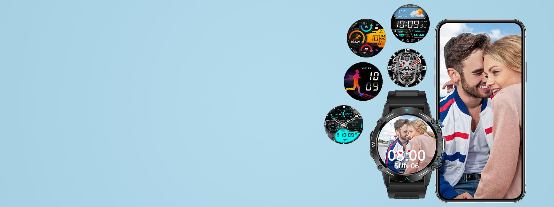 El reloj inteligente Colmi M42 cuenta con fondo de pantalla personalizable, diseño delgado, más de 100 modos deportivos y una duración de batería de 10 días.