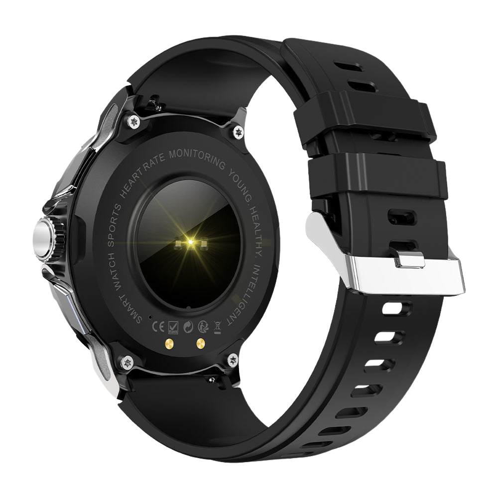 Reloj inteligente COLMi V69: pantalla grande de 1,85 pulgadas, monitorización de la salud, resistente al agua y elegante parte trasera.