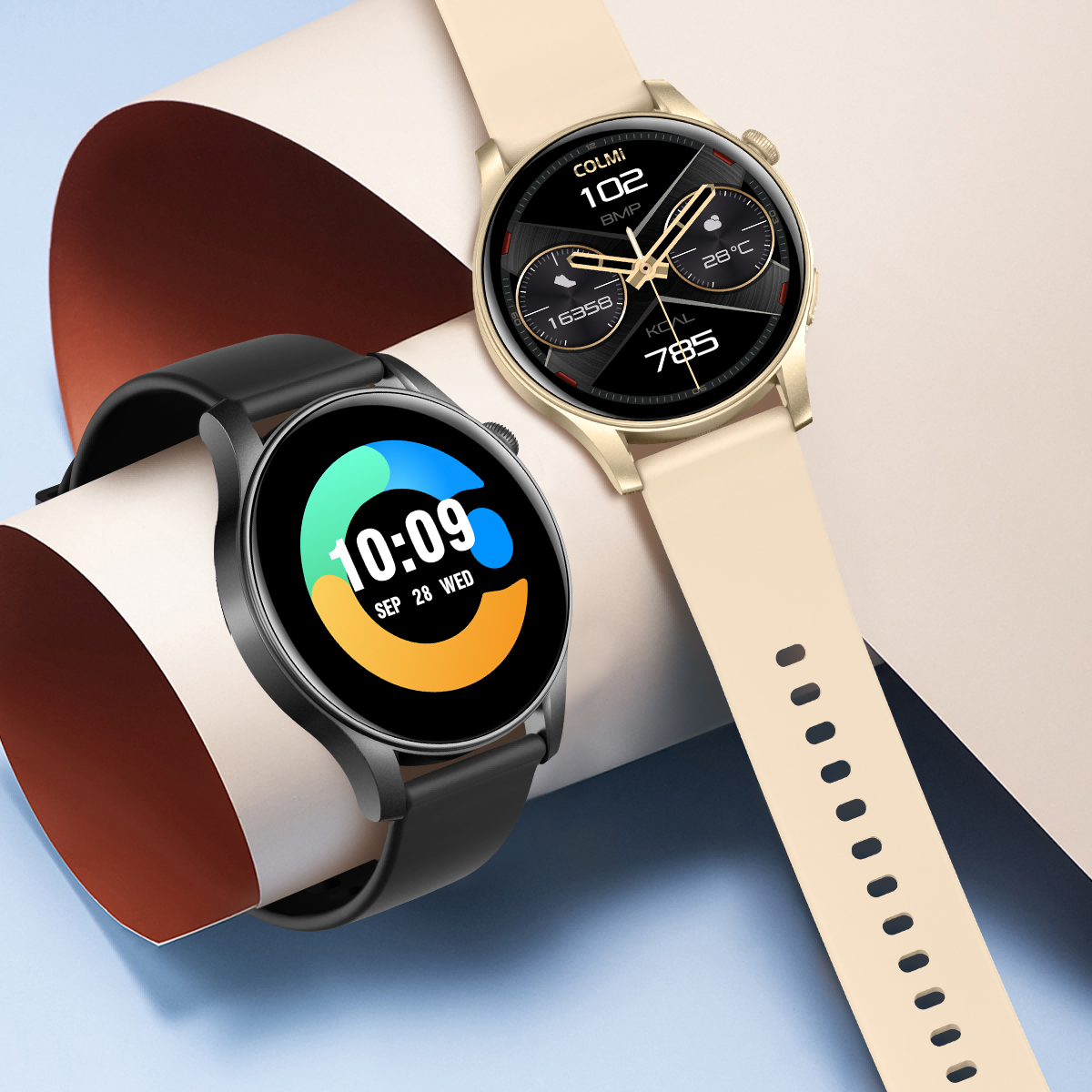 Reloj inteligente Colmi V73 con gran pantalla AMOLED. Reloj inteligente para fitness.