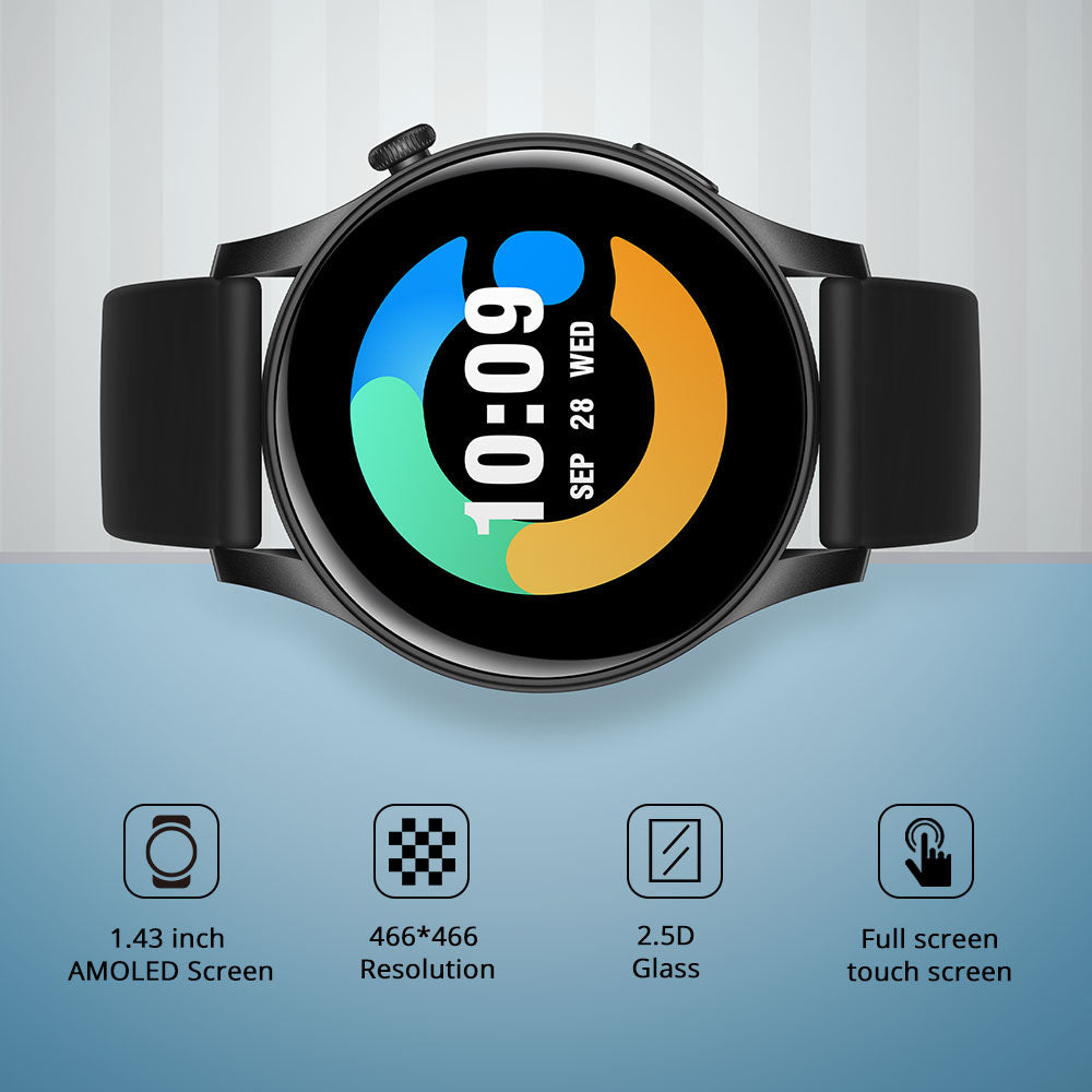 Reloj inteligente Colmi V73 con pantalla AMOLED y alta resolución.