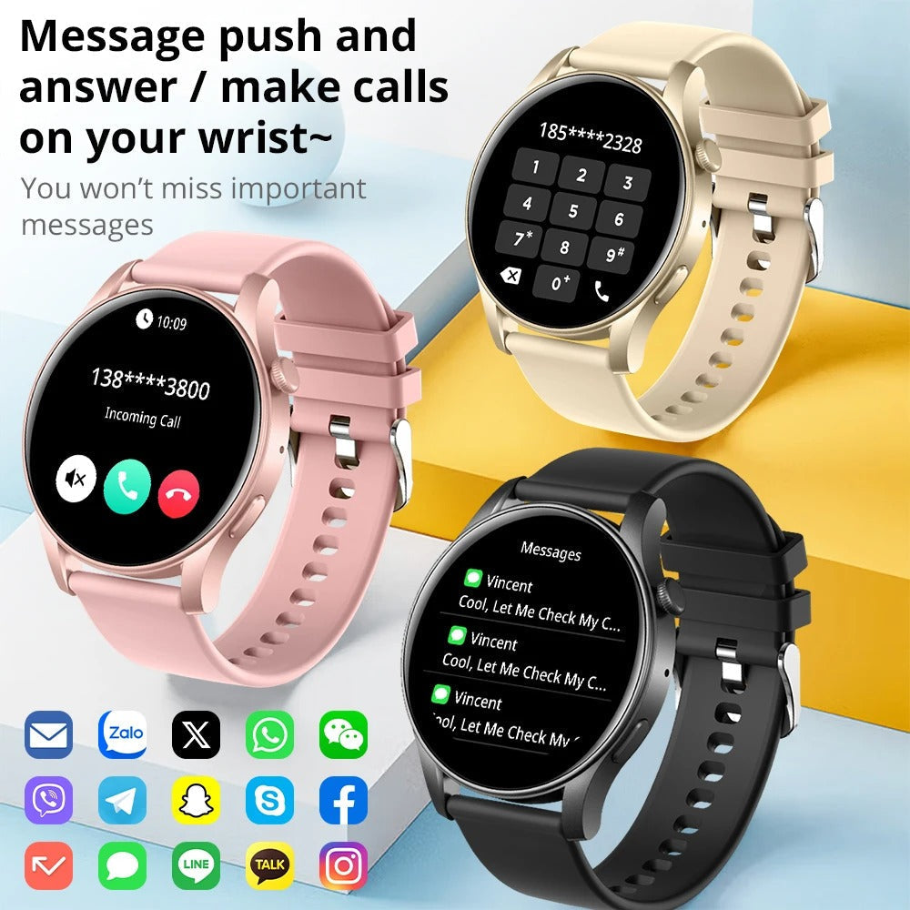 Reloj inteligente con llamadas Bluetooth y mensajes de WhatsApp Colmi V73.